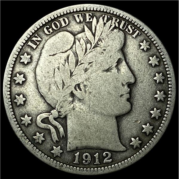 1912 Silver Barber Half Dollar NEARLY  UNCIRCULATED