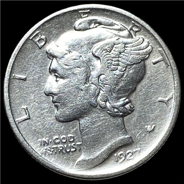 1927-D Silver Mercury Dime NEARLY  UNCIRCULATED