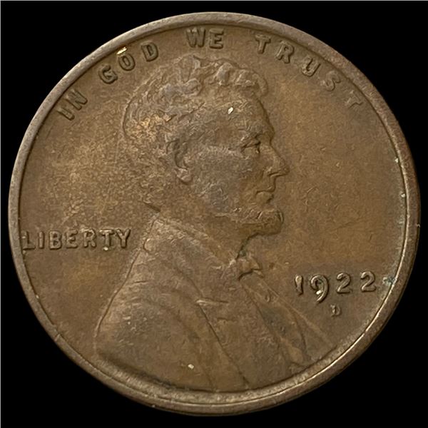 1922-D Lincoln Wheat Cent NEARLY UNCIRCULATED