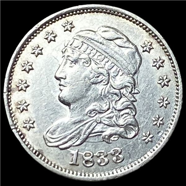1833 Capped Bust Silver Half Dime  UNCIRCULATED