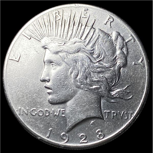 1928 Silver Peace Dollar CLOSELY UNCIRCULATED