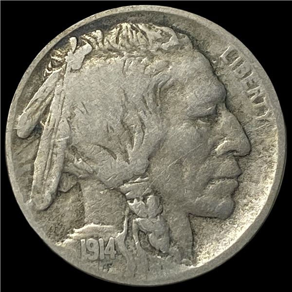 1914-D Buffalo Nickel LIGHTLY CIRCULATED