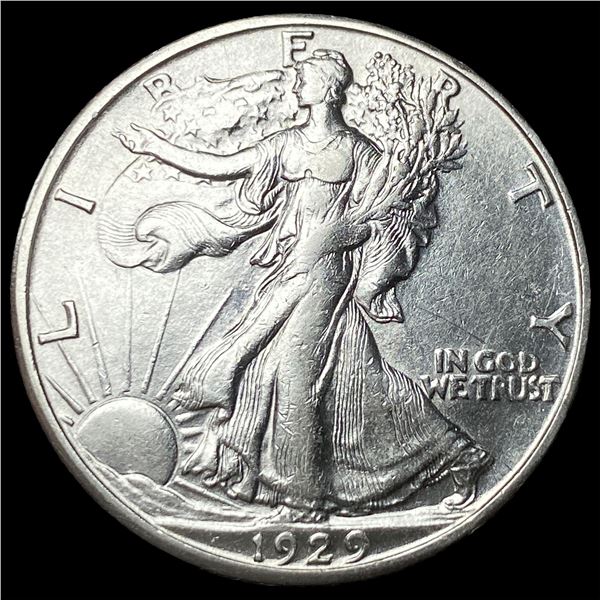 1929-S Silver Walking Liberty Half Dollar  CLOSELY UNCIRCULATED