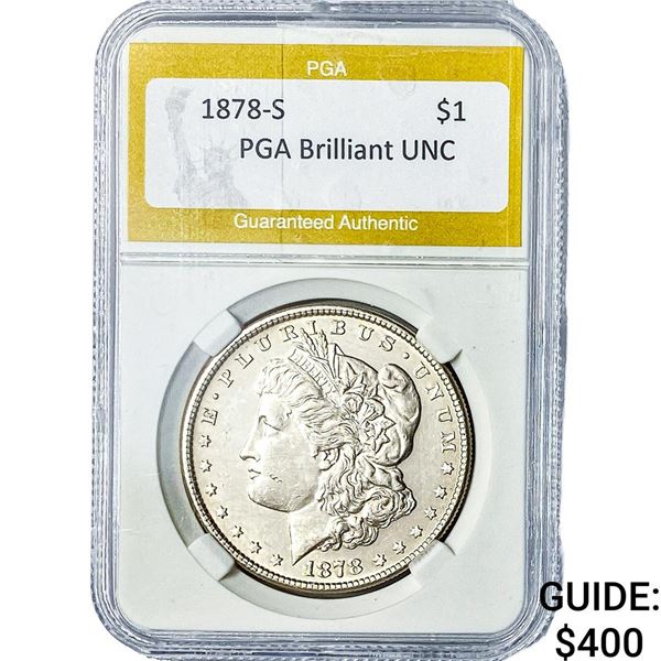 1878-S Morgan Silver Dollar PGA Brilliant UNC