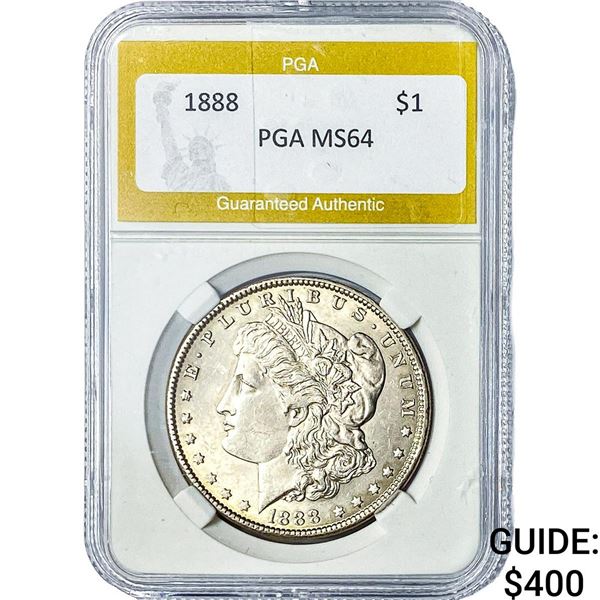 1888 Morgan Silver Dollar PGA MS64