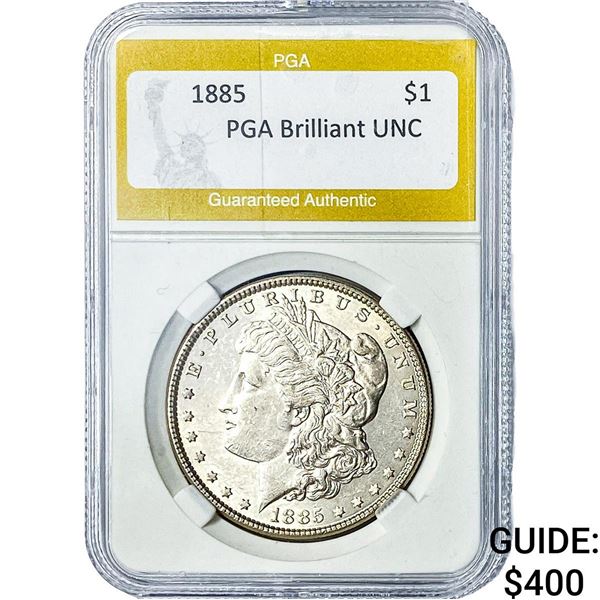1885 Morgan Silver Dollar PGA Brilliant UNC