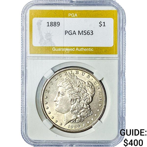 1889 Morgan Silver Dollar PGA MS63