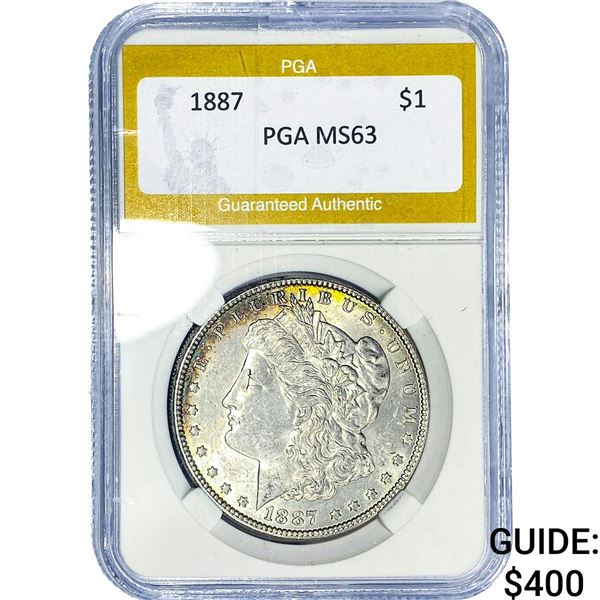 1887 Morgan Silver Dollar PGA MS63