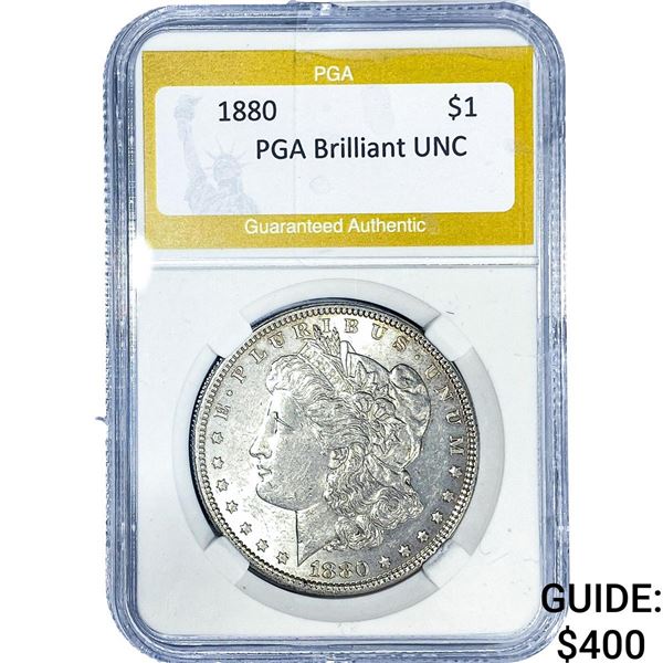 1880 Morgan Silver Dollar PGA Brilliant UNC