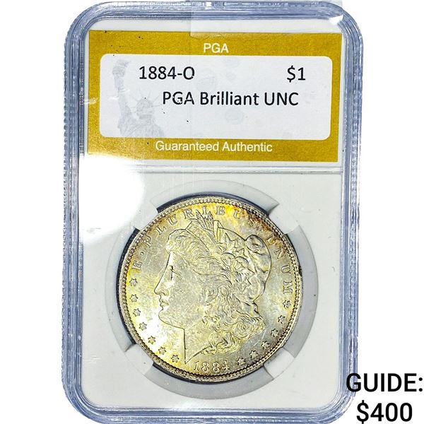1884-O Morgan Silver Dollar PGA Brilliant UNC