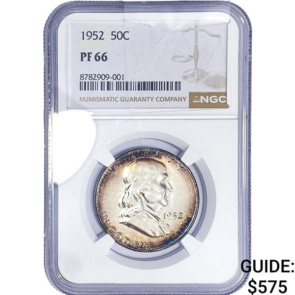 1952 Franklin Half Dollar NGC PF66
