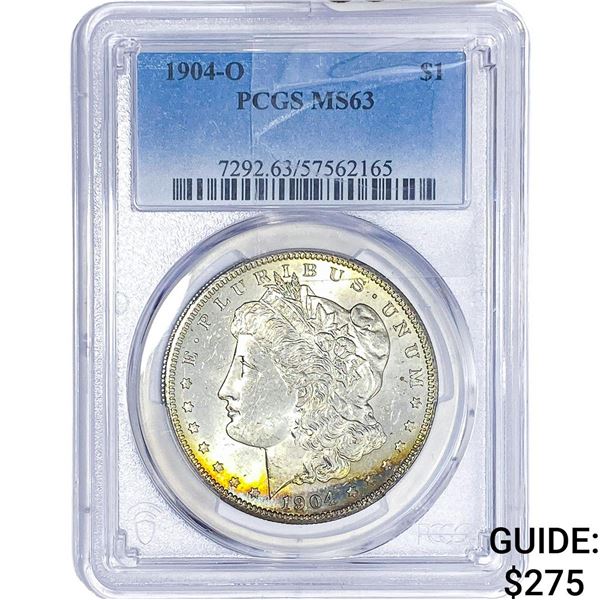 1904-O Morgan Silver Dollar PCGS MS63