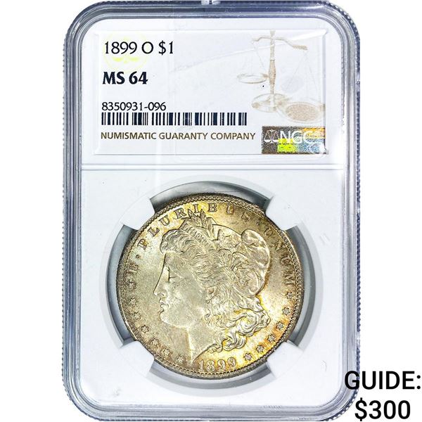 1899-O Morgan Silver Dollar NGC MS64