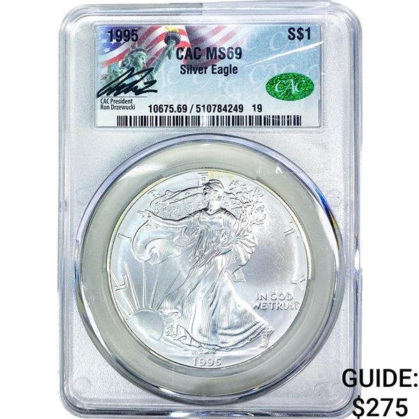 1995 Silver Eagle CAC MS69