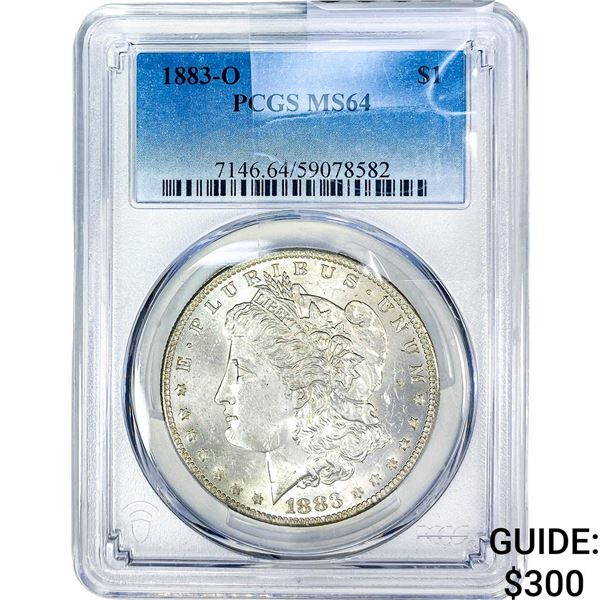 1883-O Morgan Silver Dollar PCGS MS64