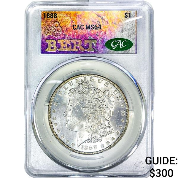 1888 Morgan Silver Dollar CAC MS64
