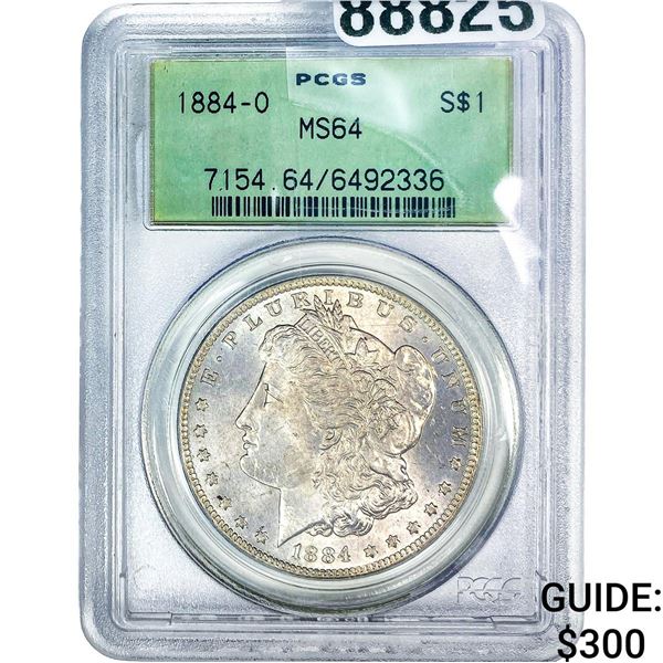 1884-O Morgan Silver Dollar NGC MS64