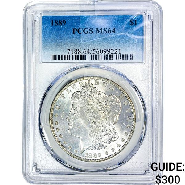 1889 Morgan Silver Dollar PCGS MS64