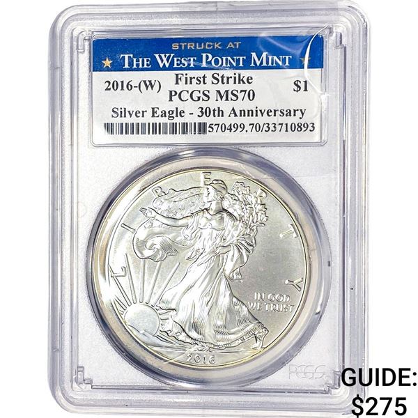 2016-W Silver Eagle PCGS MS70