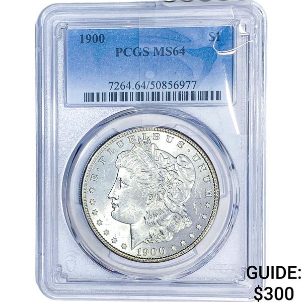1900 Morgan Silver Dollar PCGS MS64