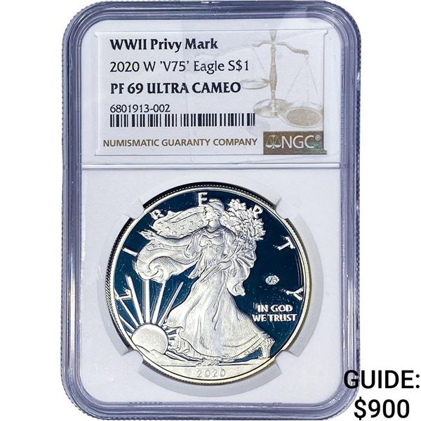 2020-W Silver Eagle NGC PF69 Ultra Cameo
