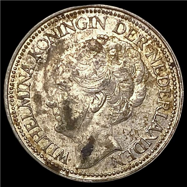 1941 Netherlands Silver 25 Cents