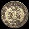 Image 2 : 1920 Ceylon Silver 25 Cents