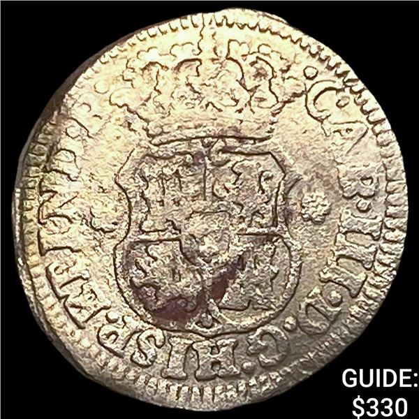 1770M Mexico City, Mexico Silver 1/2 Real Pillar