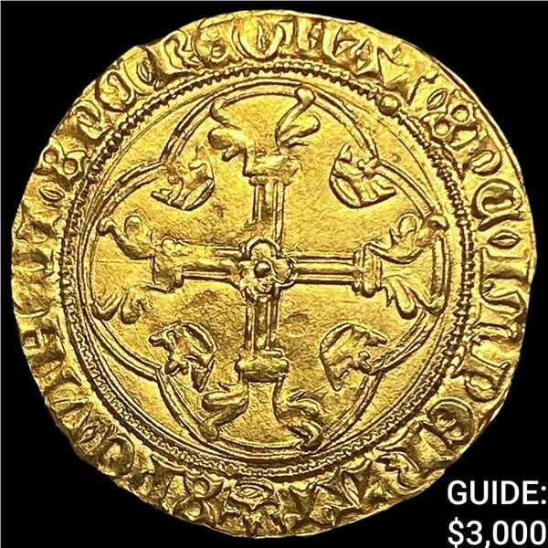 1445 France Charles VII Gold Ã‰cu Ã  la Couronne