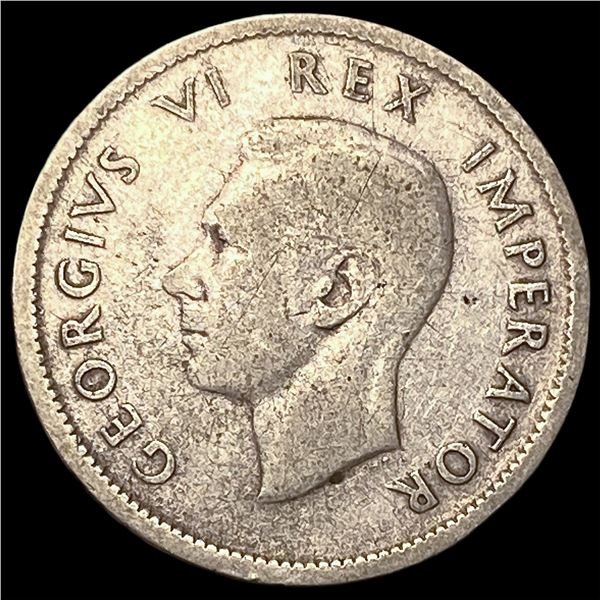 1942 South Africa Silver 1 Shilling