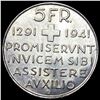 Image 2 : 1941 Switzerland Silver 5 Francs