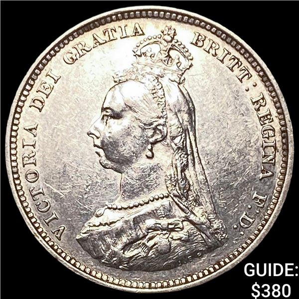 1888 Great Britain Silver 1 Shilling