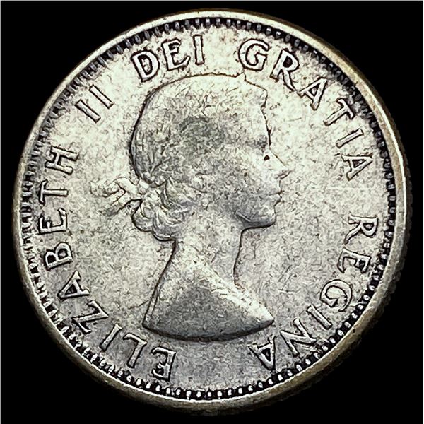 1959 Canada Silver 10 Cents