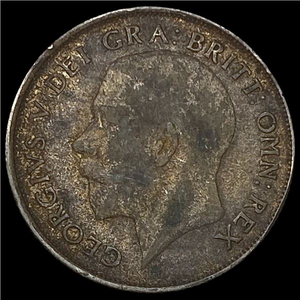 1921 Great Britain Silver 1 Shilling