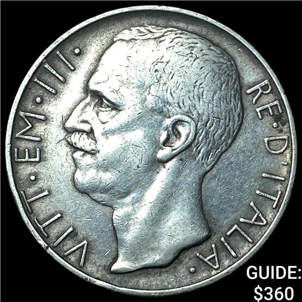 1930-R Italy Silver 10 Lire
