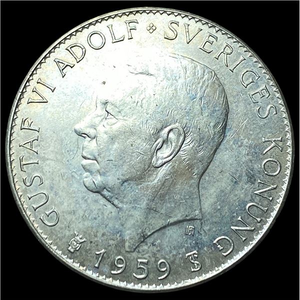 1959 Sweden Silver 5 Kronor