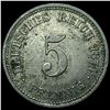 Image 2 : 1874-D Germany 5 Pfennig