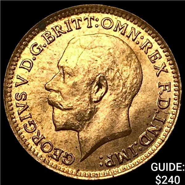 1913 Great Britain Bronze 1/3 Farthing