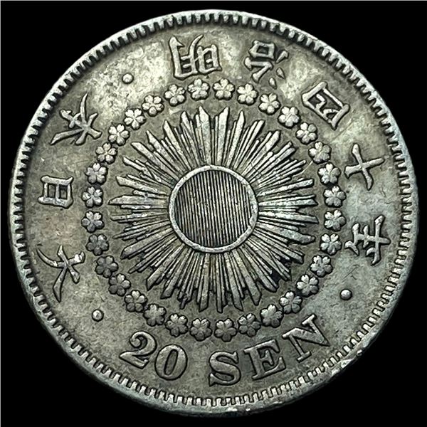 1907 Japan Silver 20 Sen