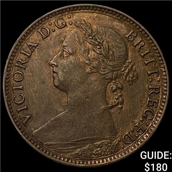 1881 Great Britain Bronze Farthing