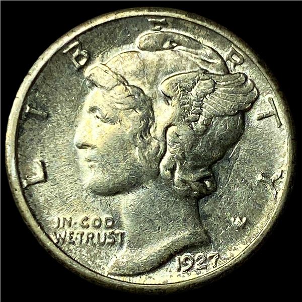 1927-S Silver Mercury Dime CHOICE AU