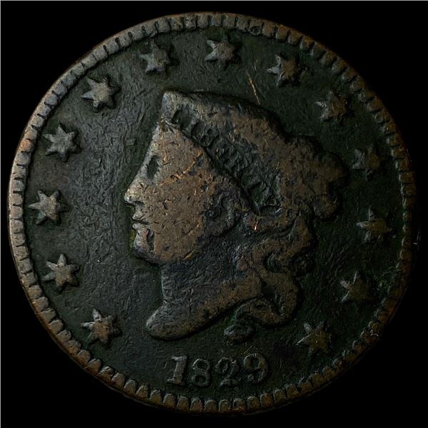 1829 Coronet Head Large Cent LIGHTLY  CIRCULATED