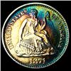 Image 1 : 1871 Silver Seated Liberty Half Dime UNCIRCULATED