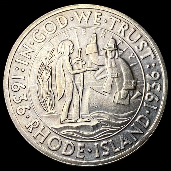 1936 Silver Rhode Island Half Dollar  UNCIRCULATED