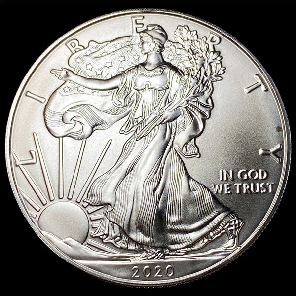 2020 1oz Silver American Eagle $1 SUPERB GEM BU