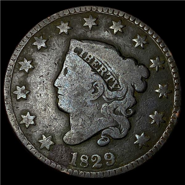 1829 Coronet Head Large Cent LIGHTLY  CIRCULATED