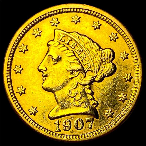 1907 Liberty Head Gold $2.5 Quarter Eagle UNCIRCULATED