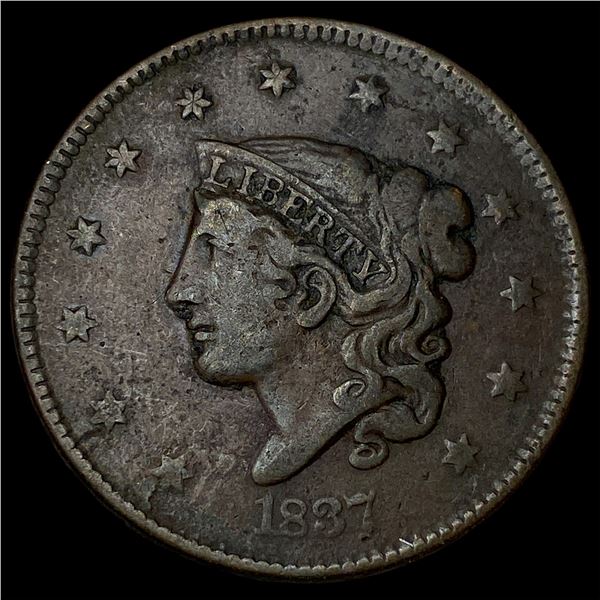 1837 Coronet Head Large Cent CLOSELY  UNCIRCULATED