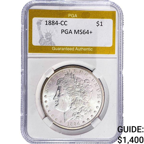 1884-CC Morgan Silver Dollar PGA MS64+