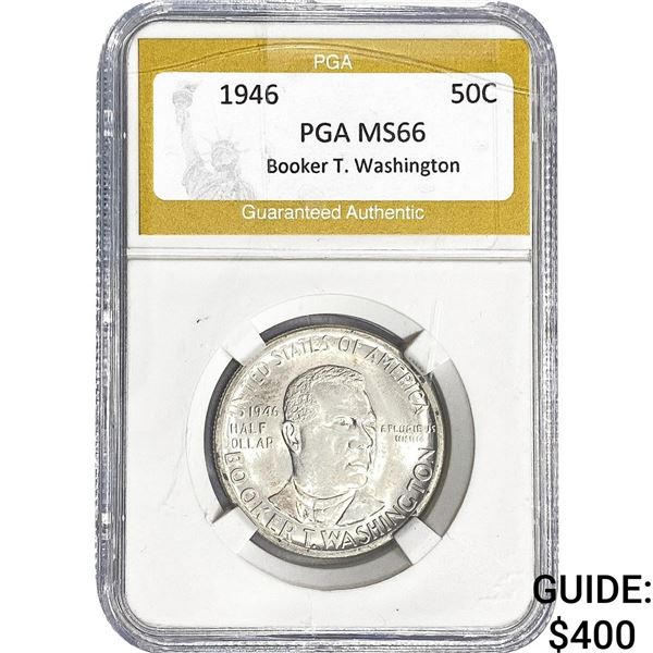 1946 Booker T Half Dollar PGA MS66
